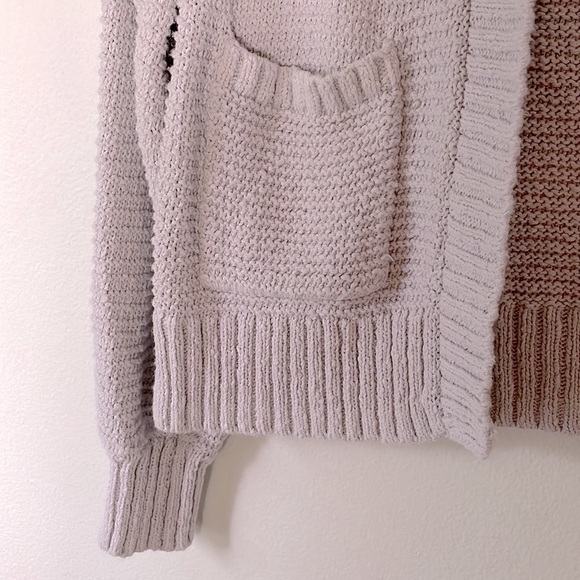 MADEWELL Ruffle Cotton Cardigan in Light Lilac Gray - Picture 13 of 14